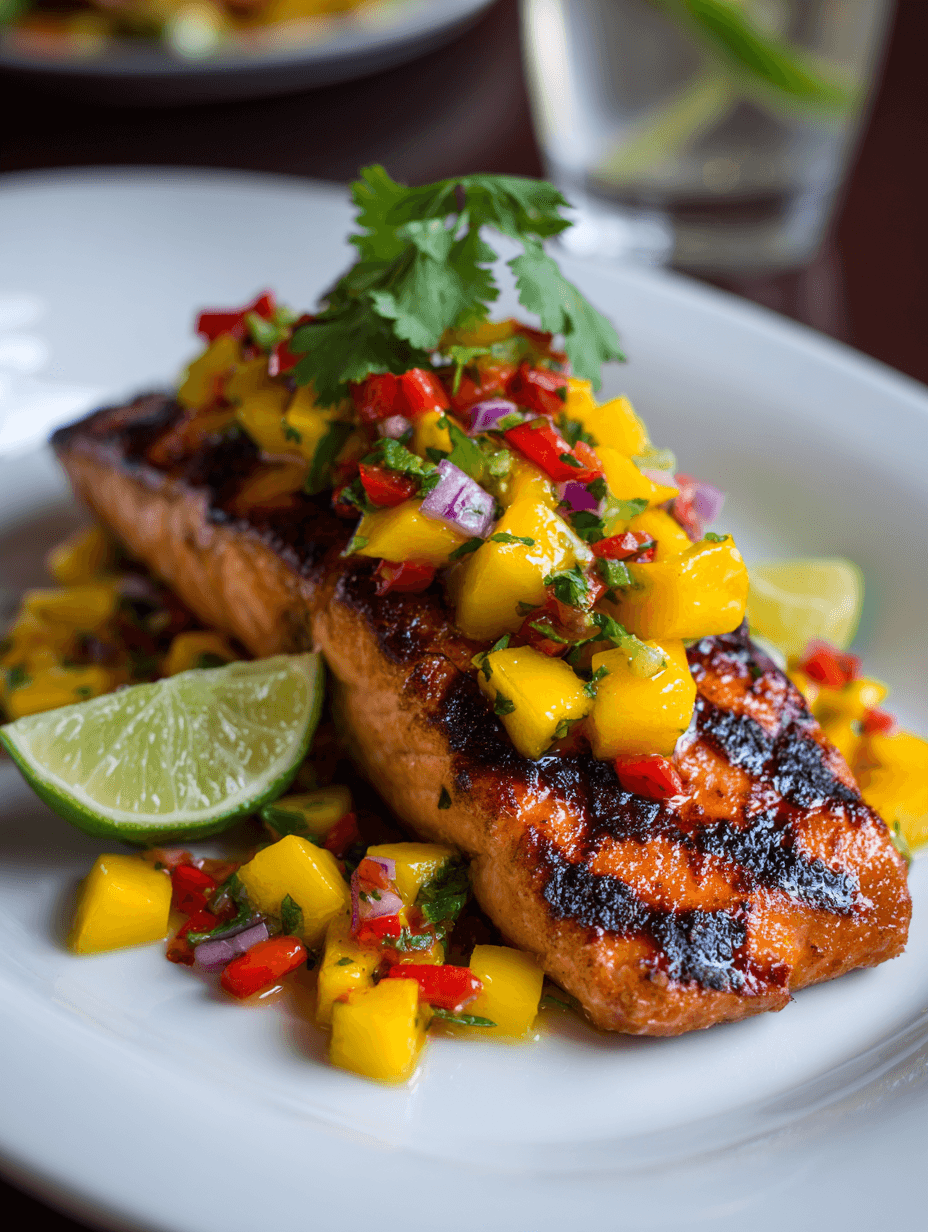 Mango Salsa Grilled Salmon Recipe