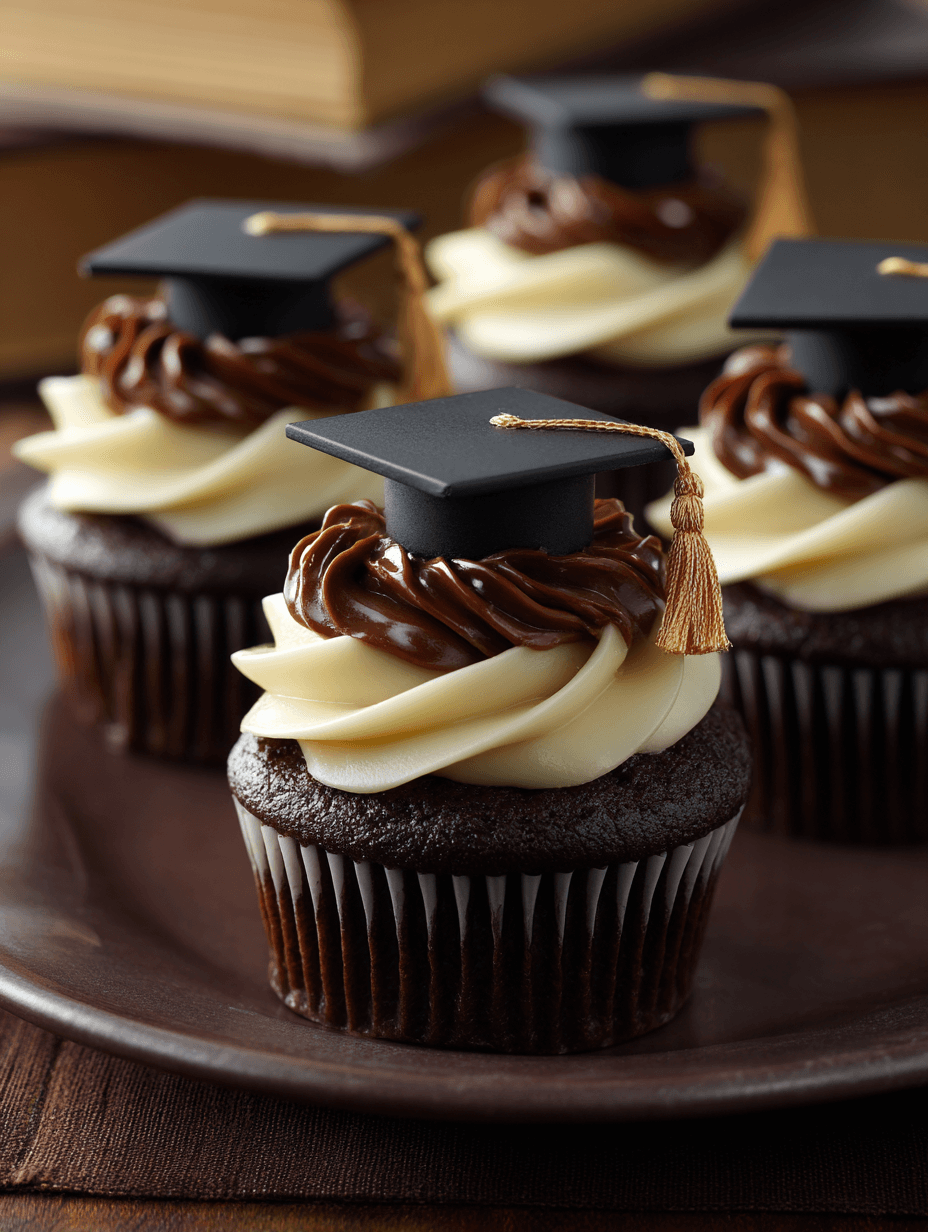 Mini Graduation Cupcakes Recipe