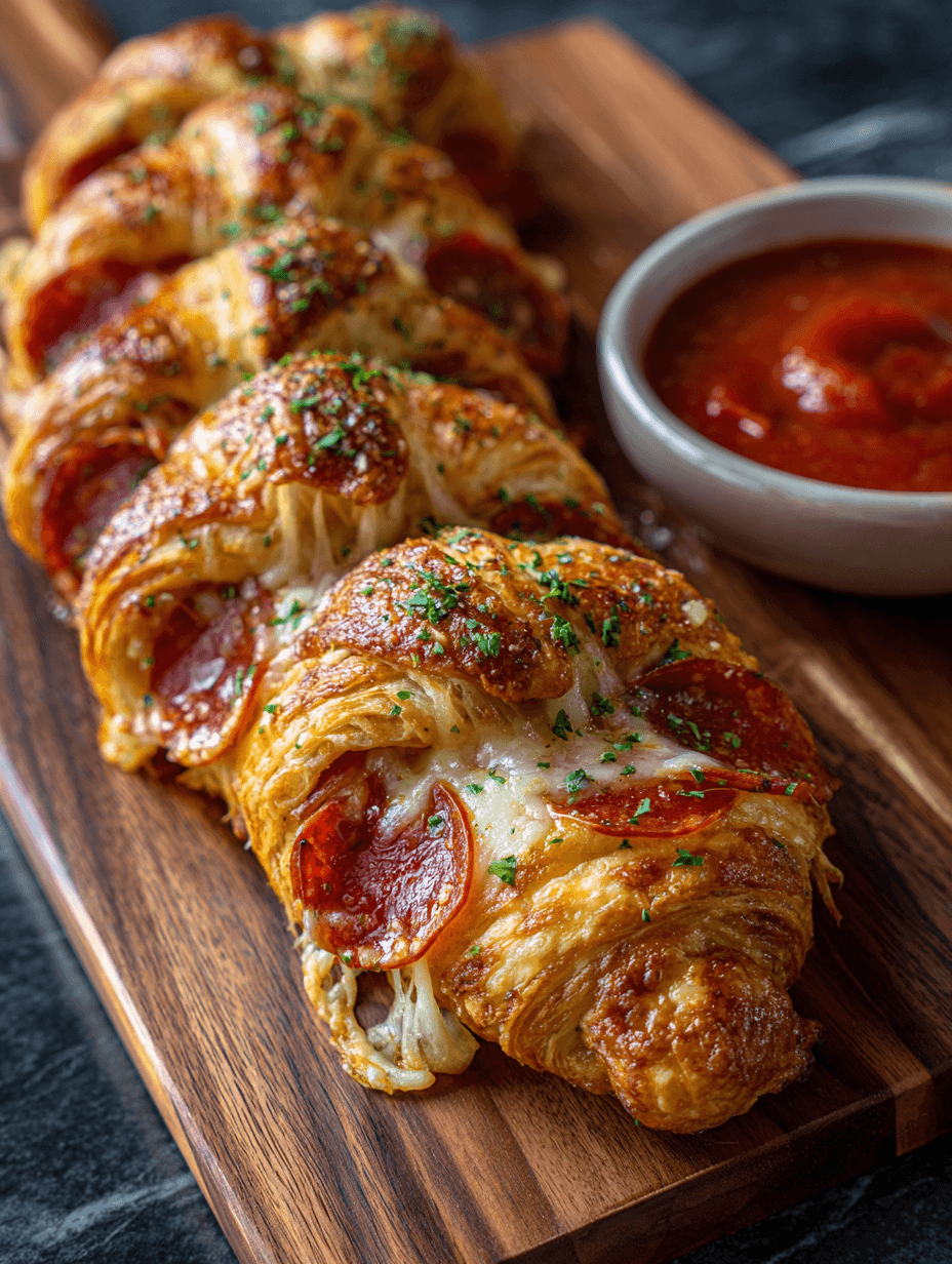 Mozzarella Pepperoni Croissant Rolls
