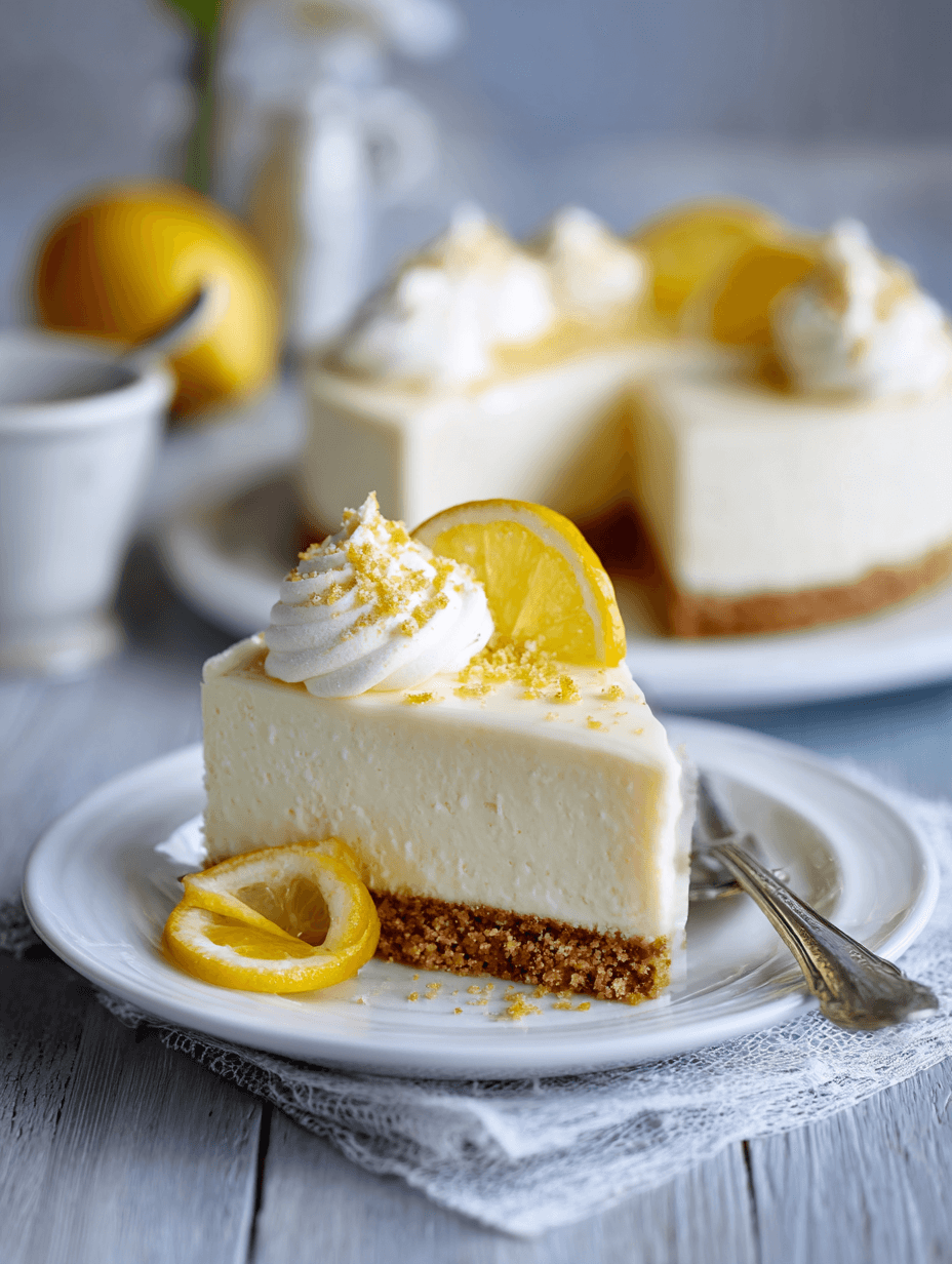 No Bake Lemon Cheesecake Recipe