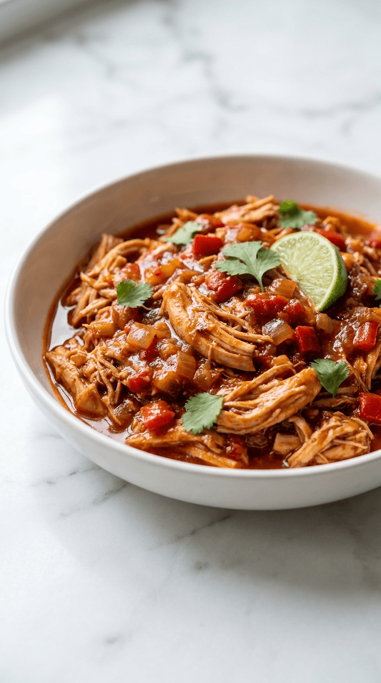 No Carb Crockpot Salsa Chicken