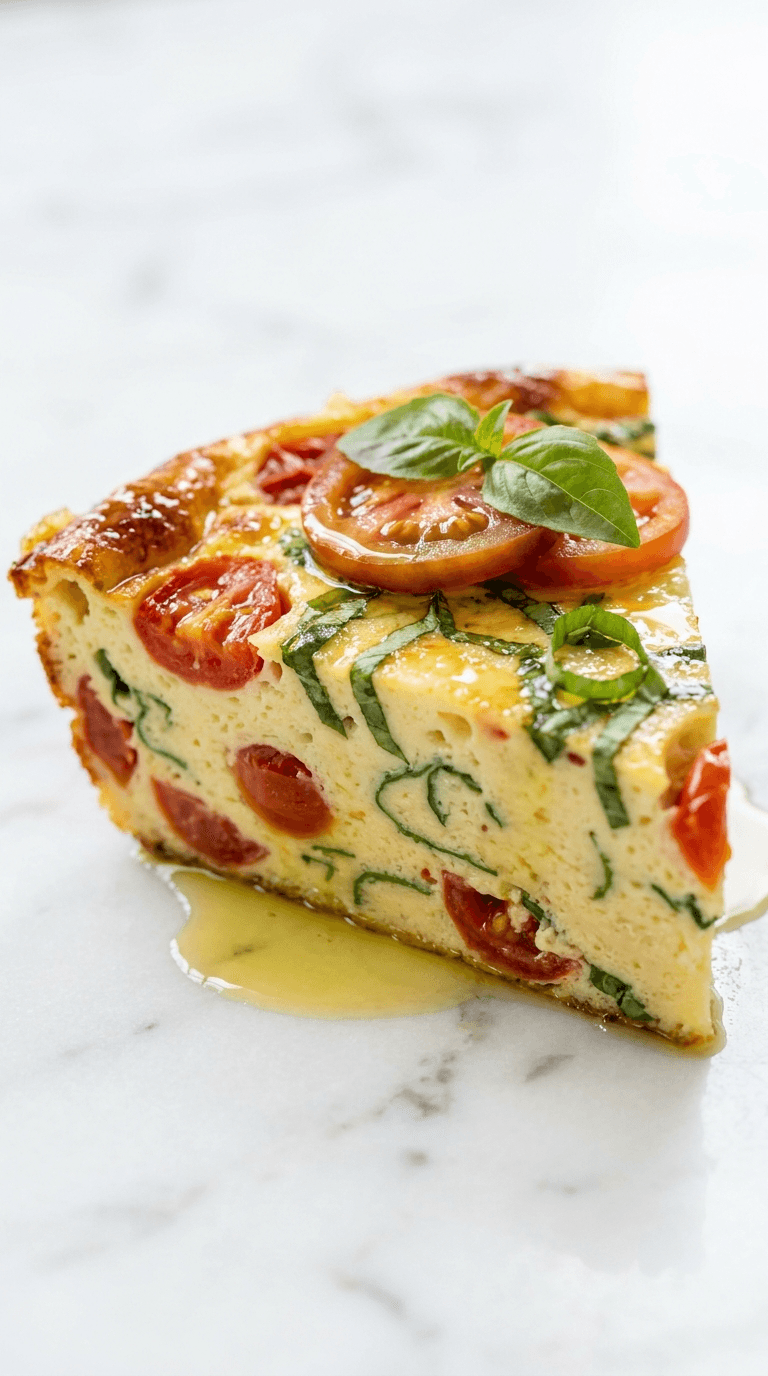 No Carb Tomato Basil Frittata