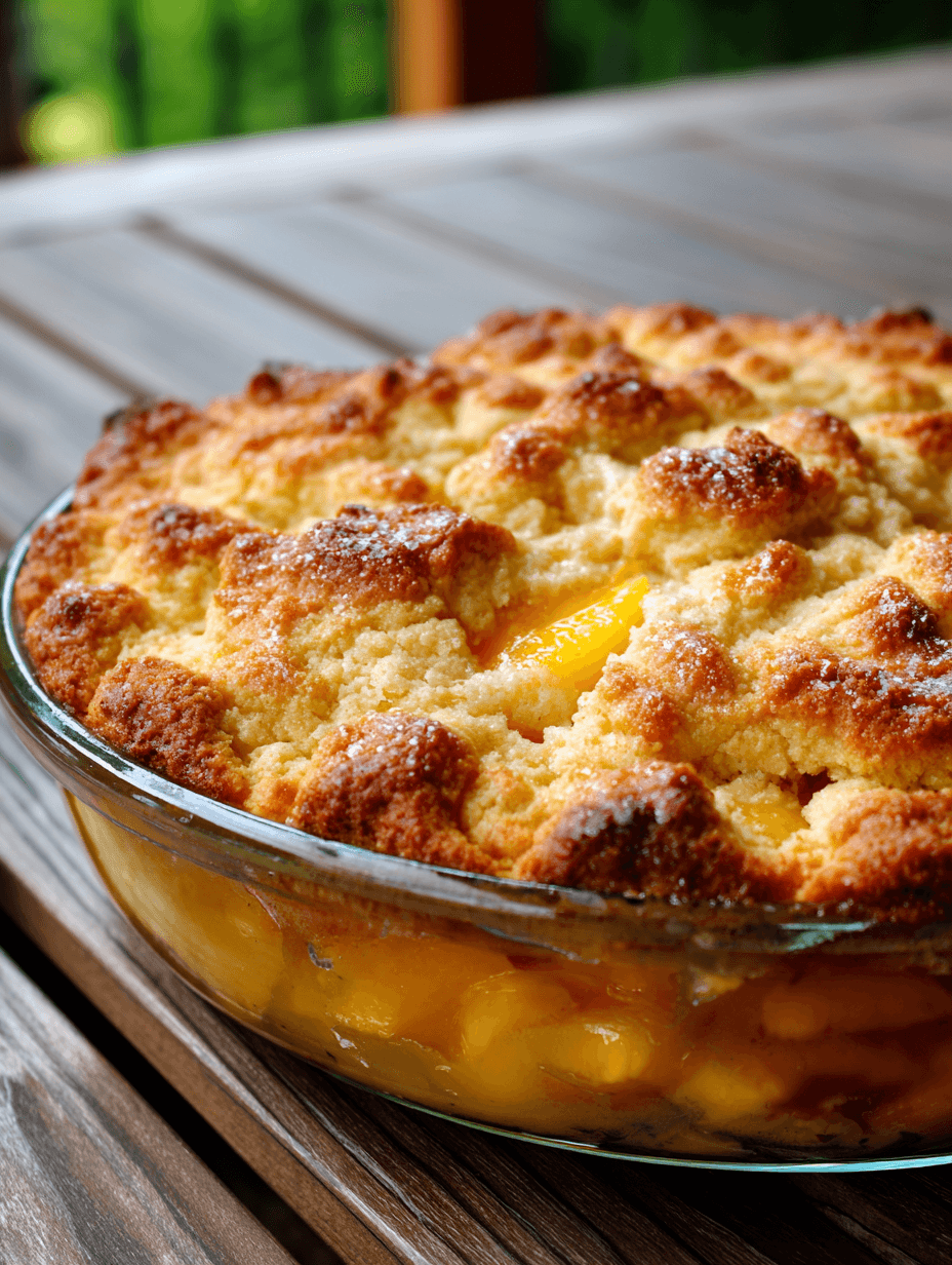 Old Fashioned Peach Cobbler Recipe