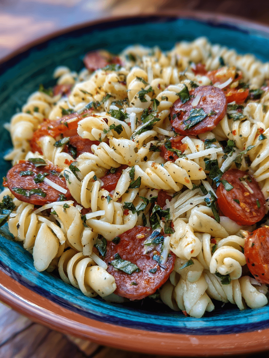 Pasta Salad With Pepperoni Recipe