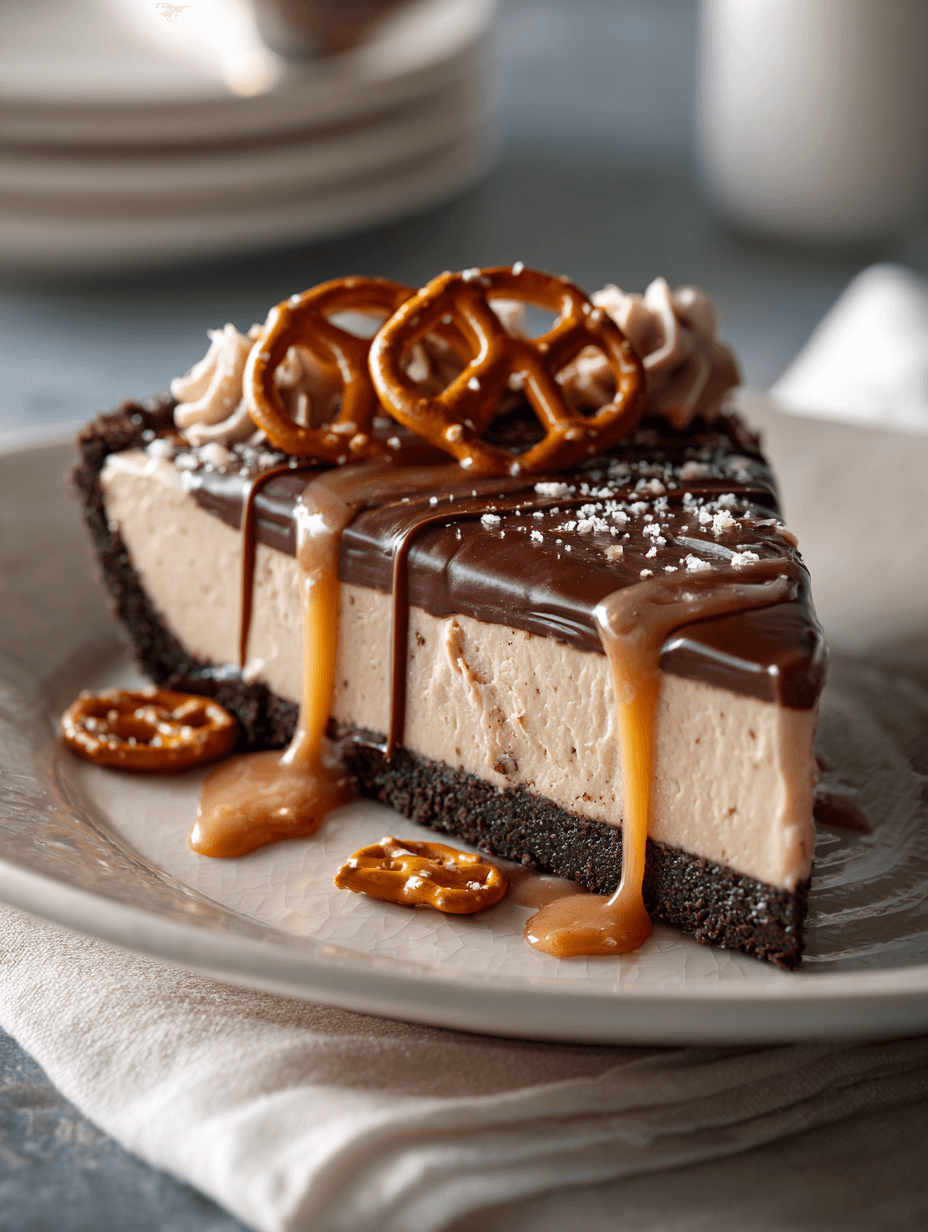 Peanut Butter Pretzel Pie Recipe