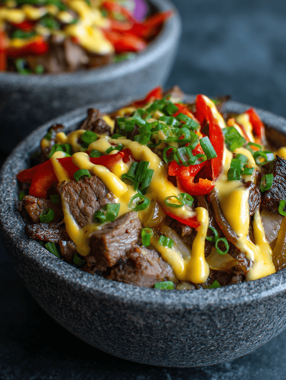 Philly Cheesesteak Bowls