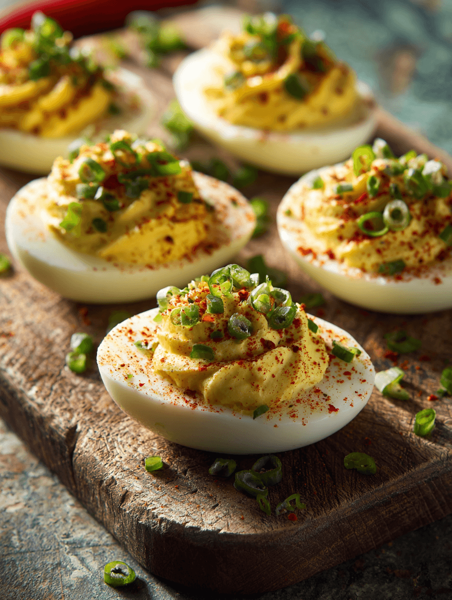 Spicy Deviled Eggs Recipe