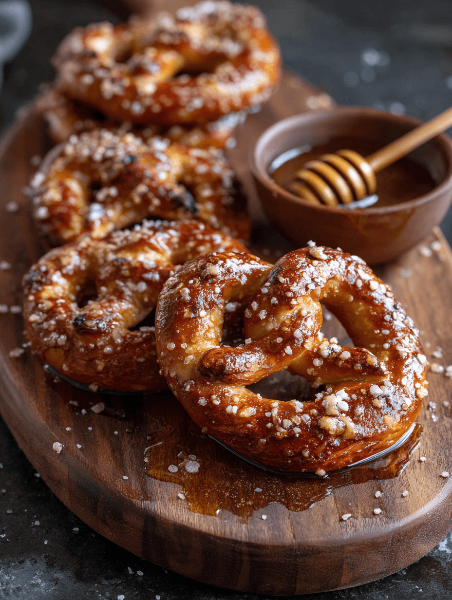 Spicy Honey Pretzels