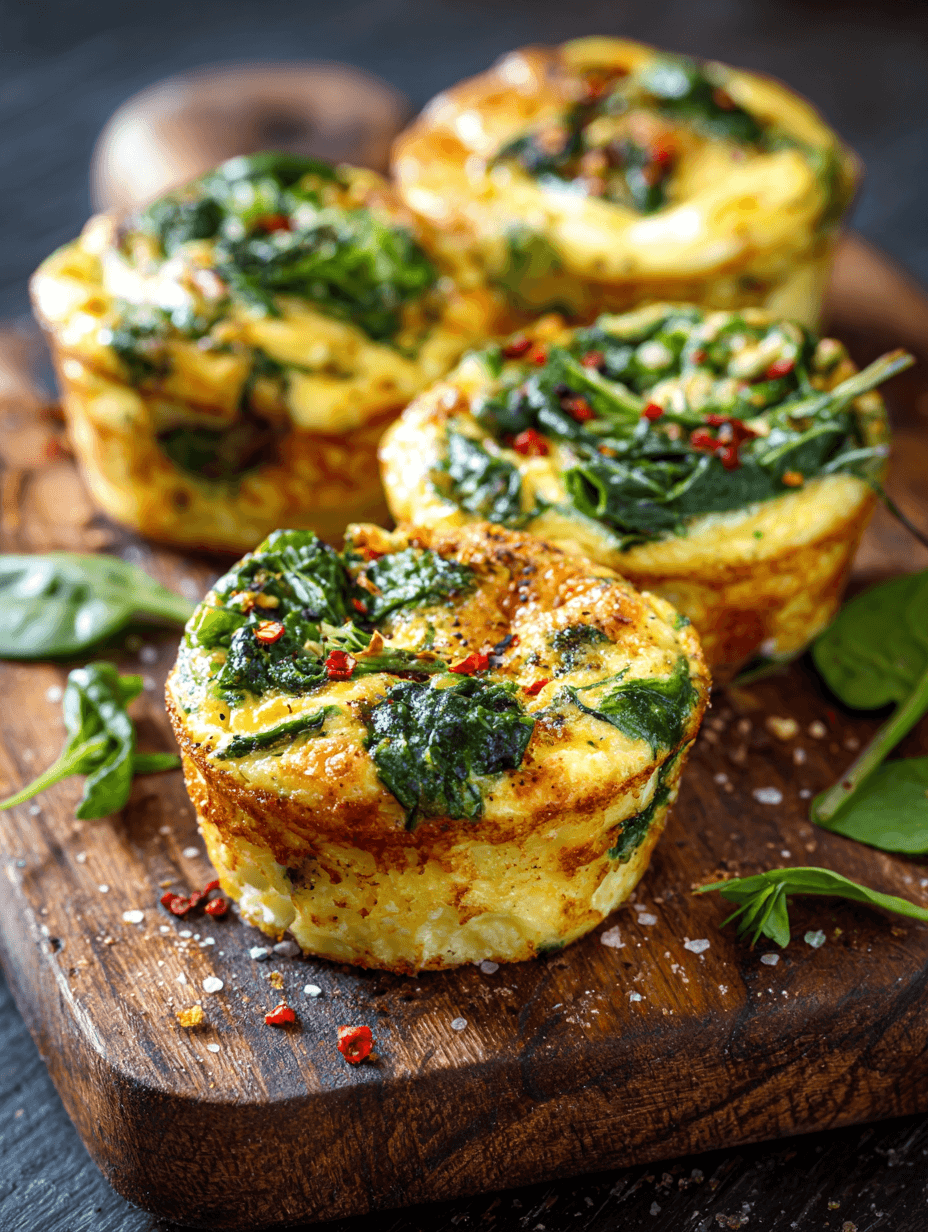 Spinach Quiche Muffins