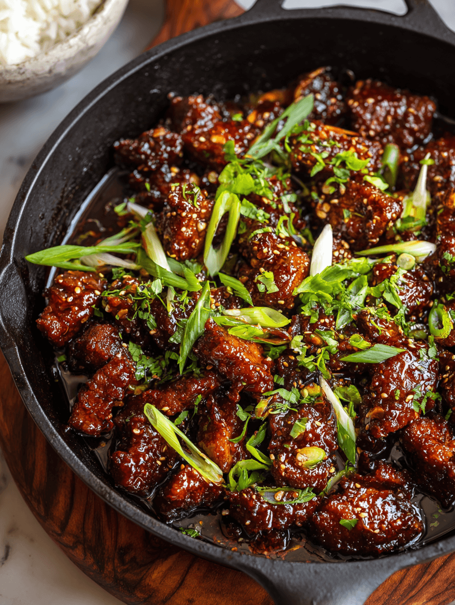 Sticky Honey Garlic Pork