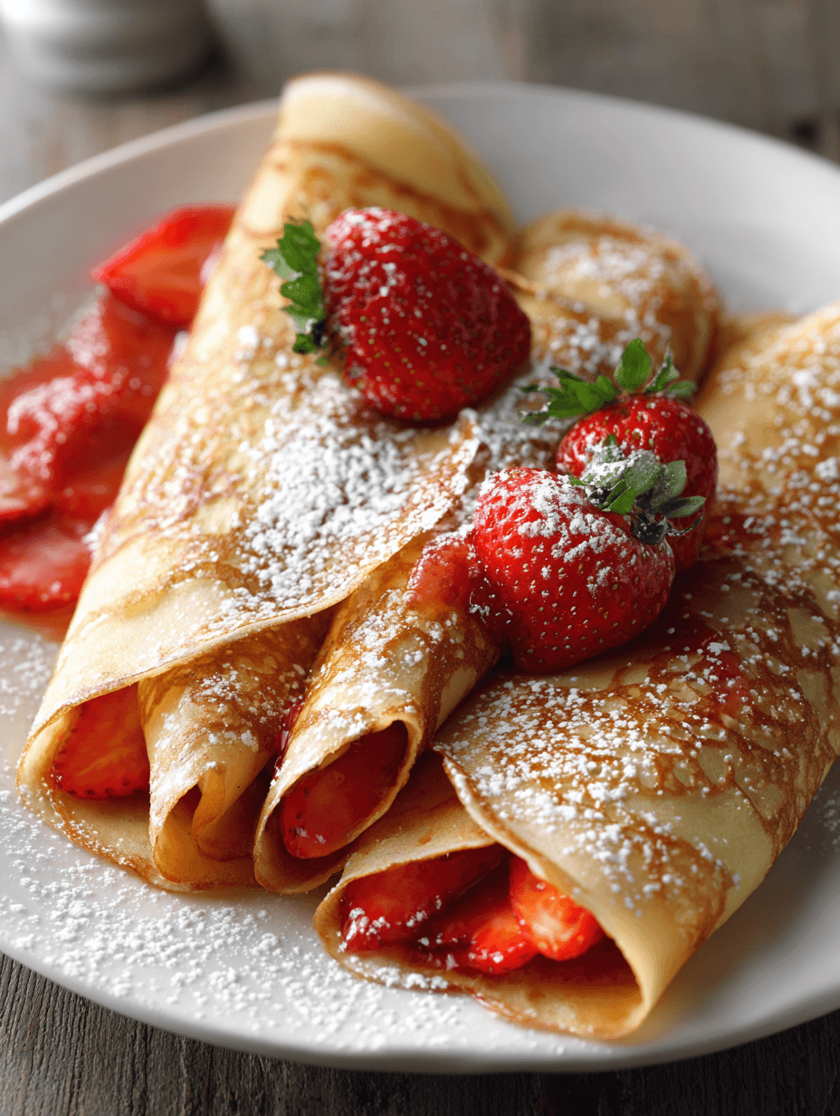 Strawberry Crepes Recipe