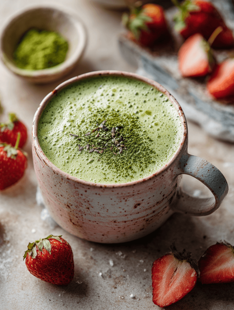 Strawberry Matcha Latte Recipe