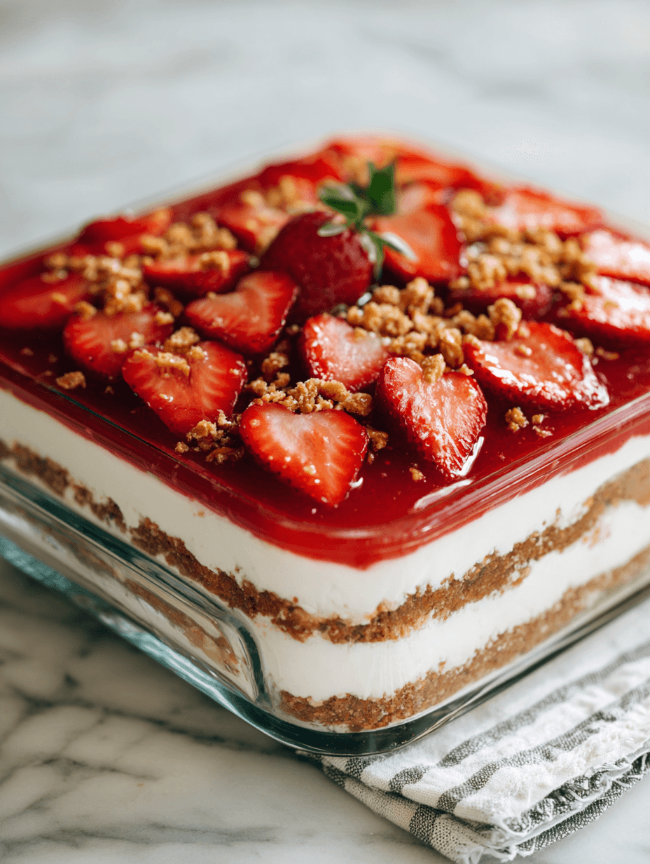 Strawberry Pretzel Salad