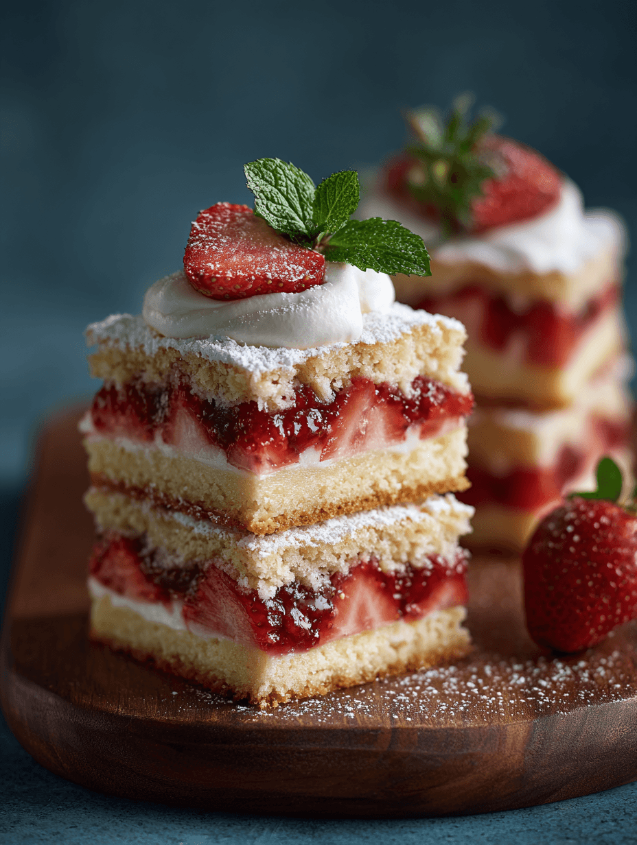 Strawberry Shortcake Bars