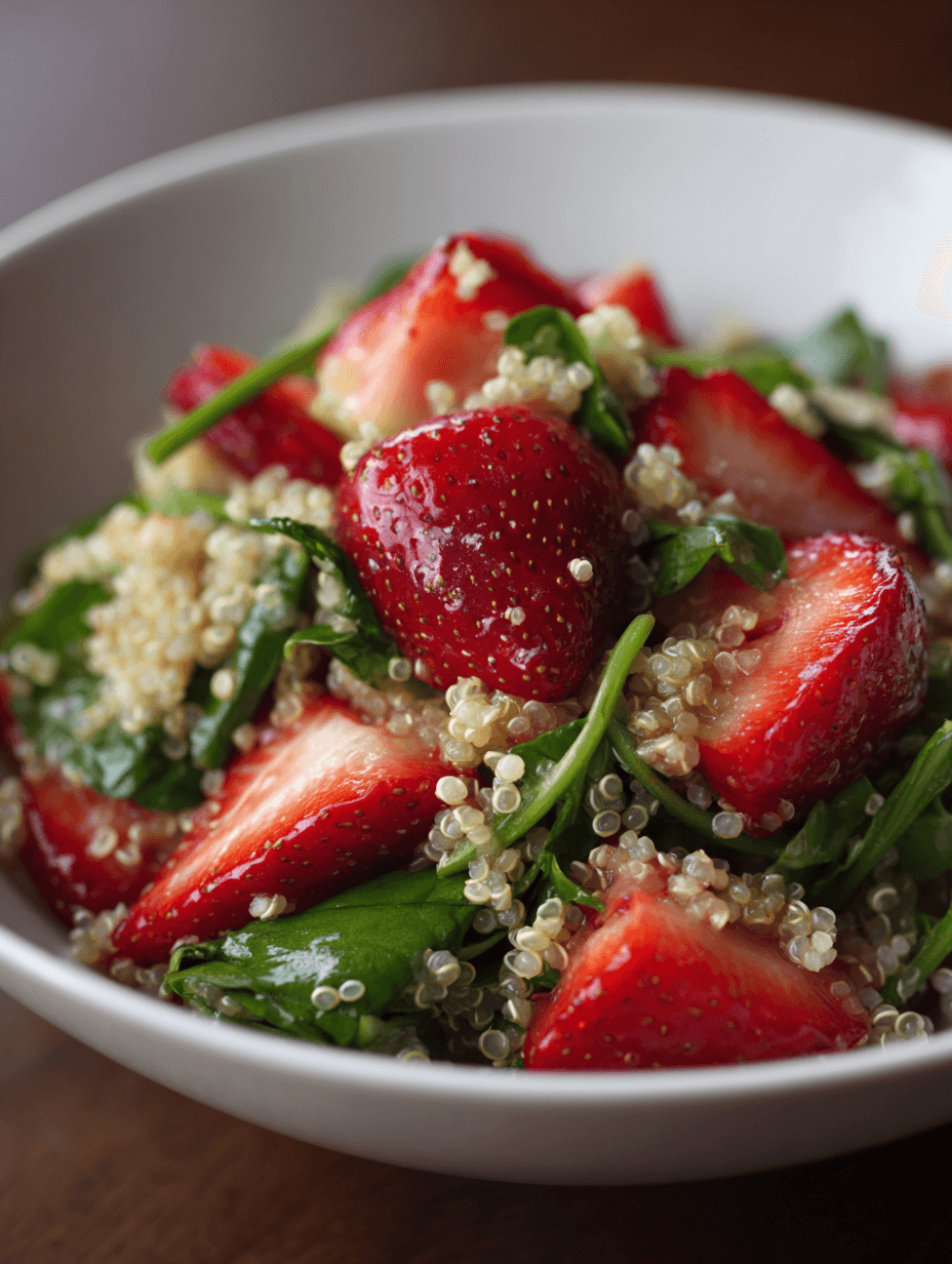 Strawberry Spinach Quinoa Salad Recipe