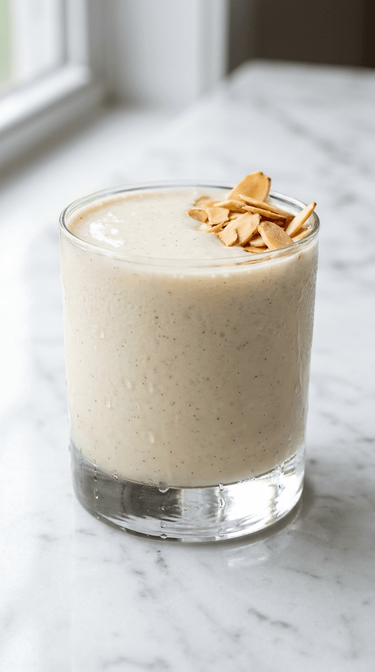 Sugar Free Vanilla Almond Milk Smoothie
