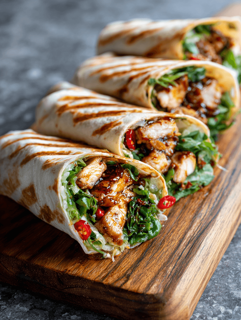 Sweet Chili Chicken Wraps