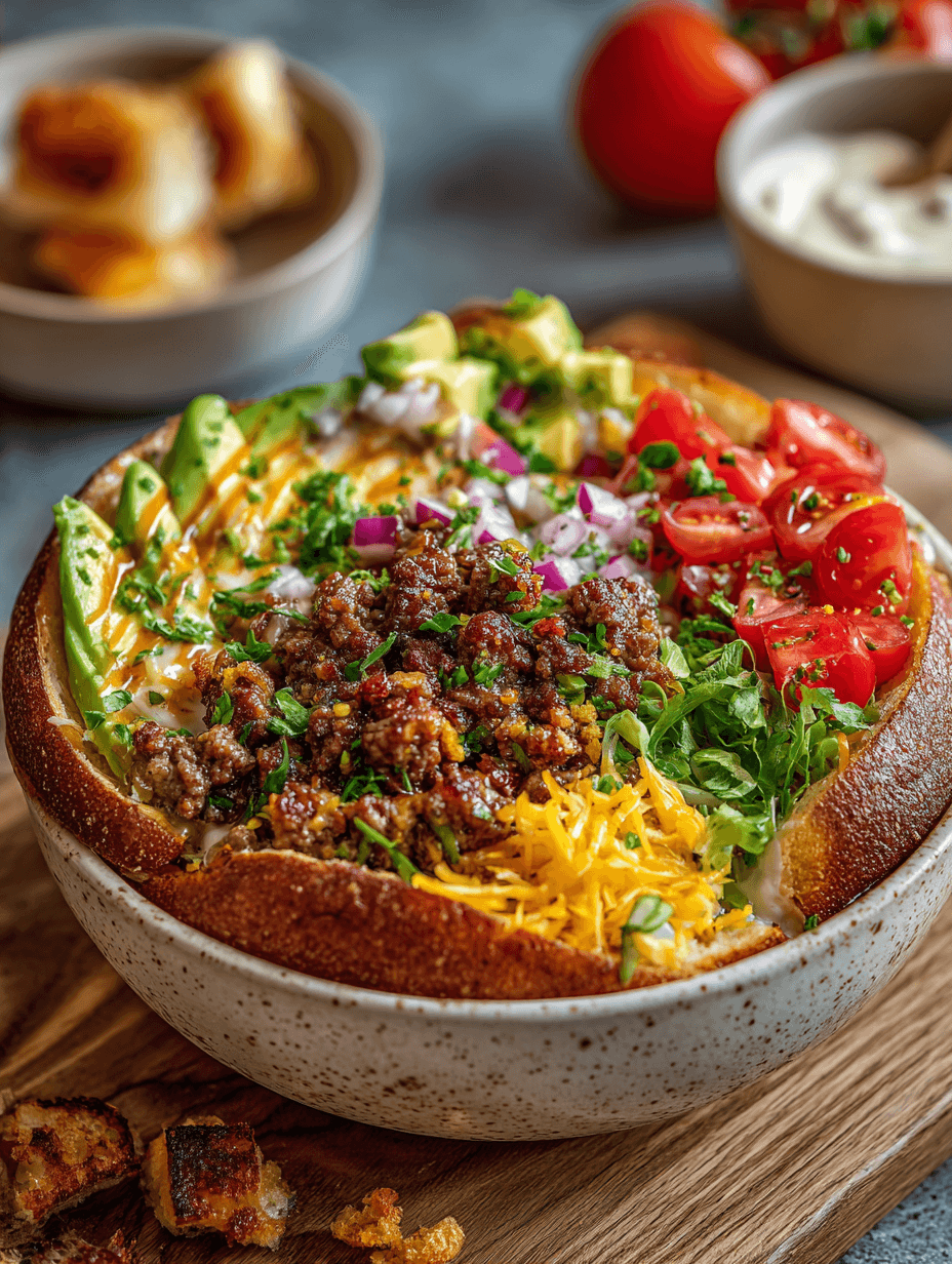 Tasty Burger Bowls