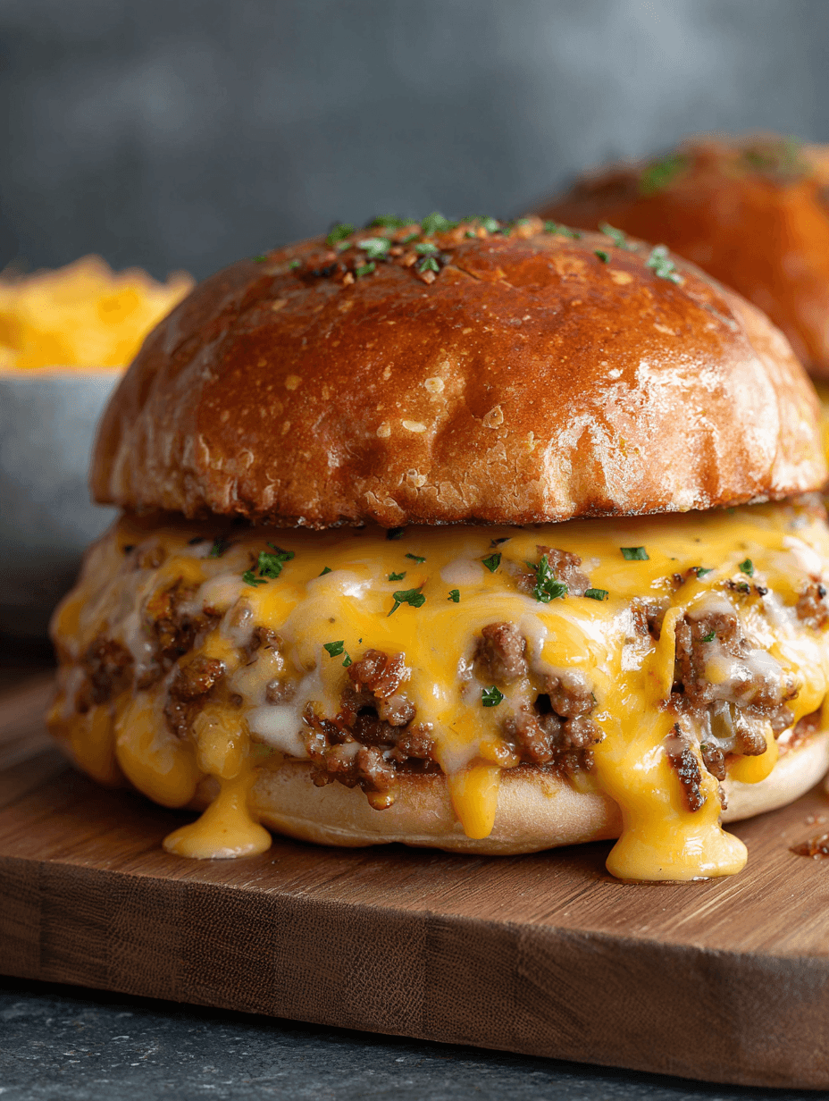 Ultimate Cheesy Ground Beef Melt