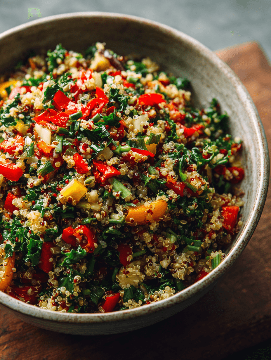 Vibrant Chopped Veggie Quinoa Salad