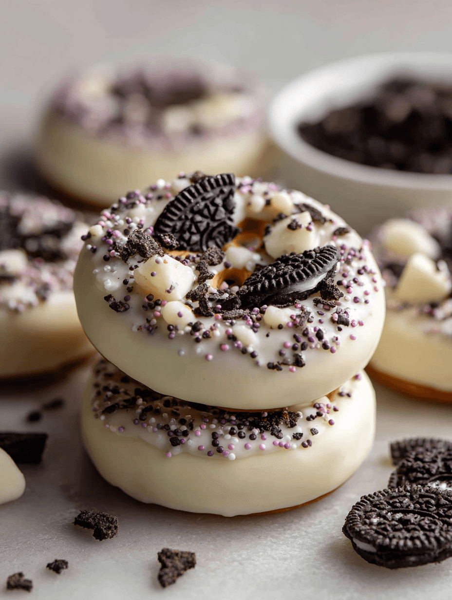 White Chocolate Oreo Pretzels