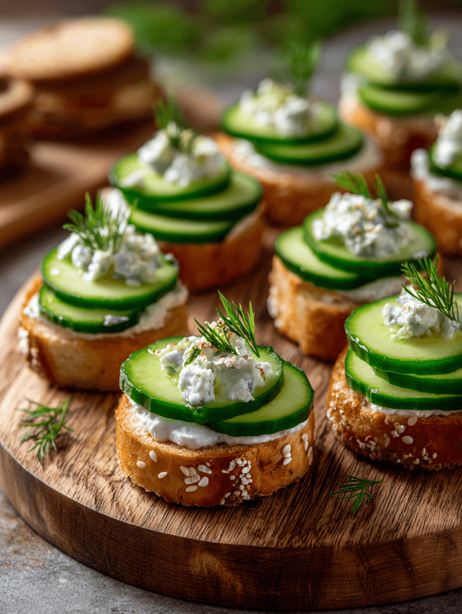 Bagel Cucumber Bites