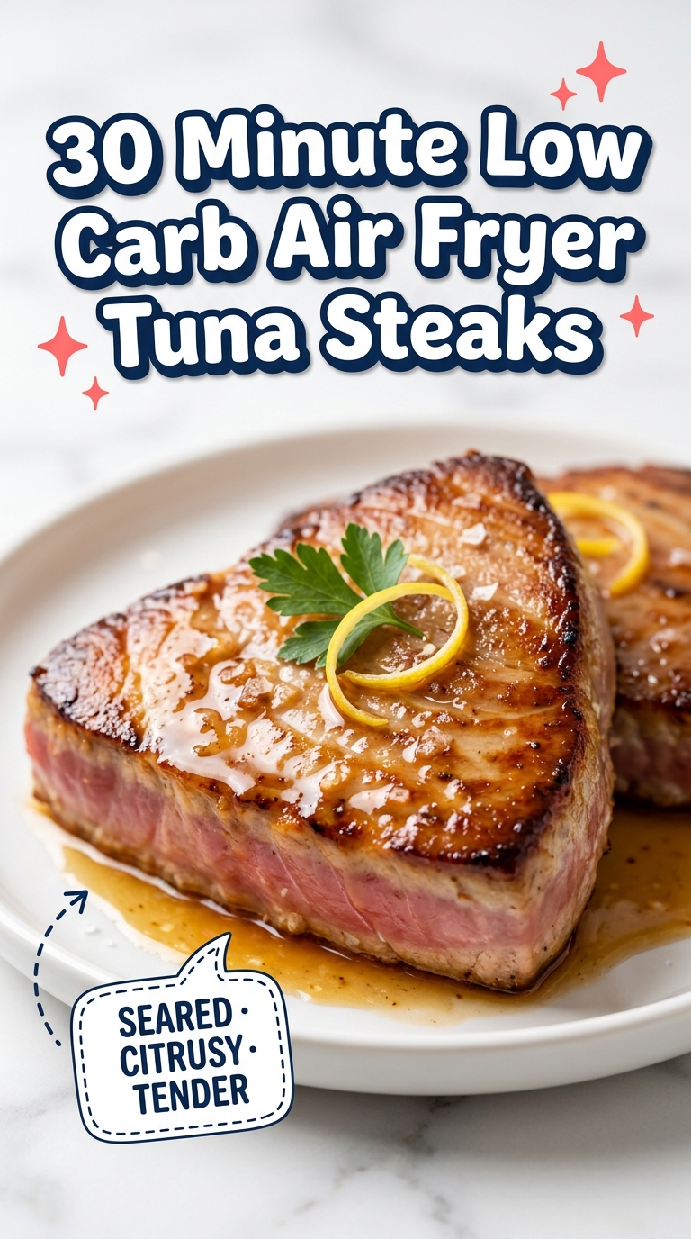 30 minute low carb air fryer tuna steaks