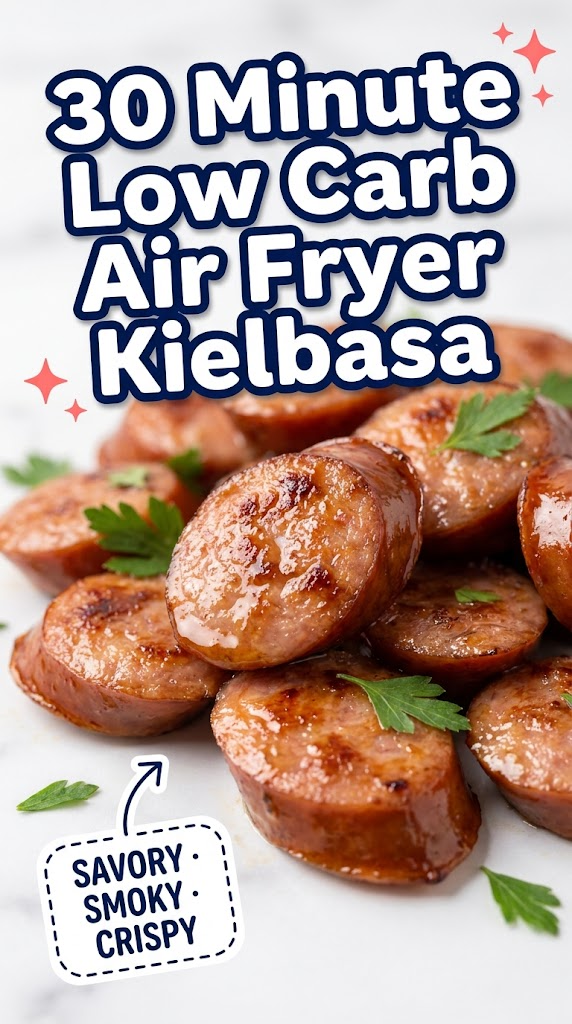 30 minute low carb air fryer kielbasa