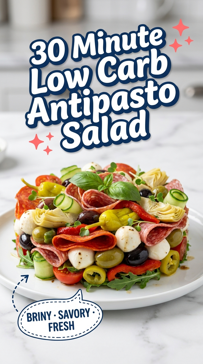 30 minute low carb antipasto salad