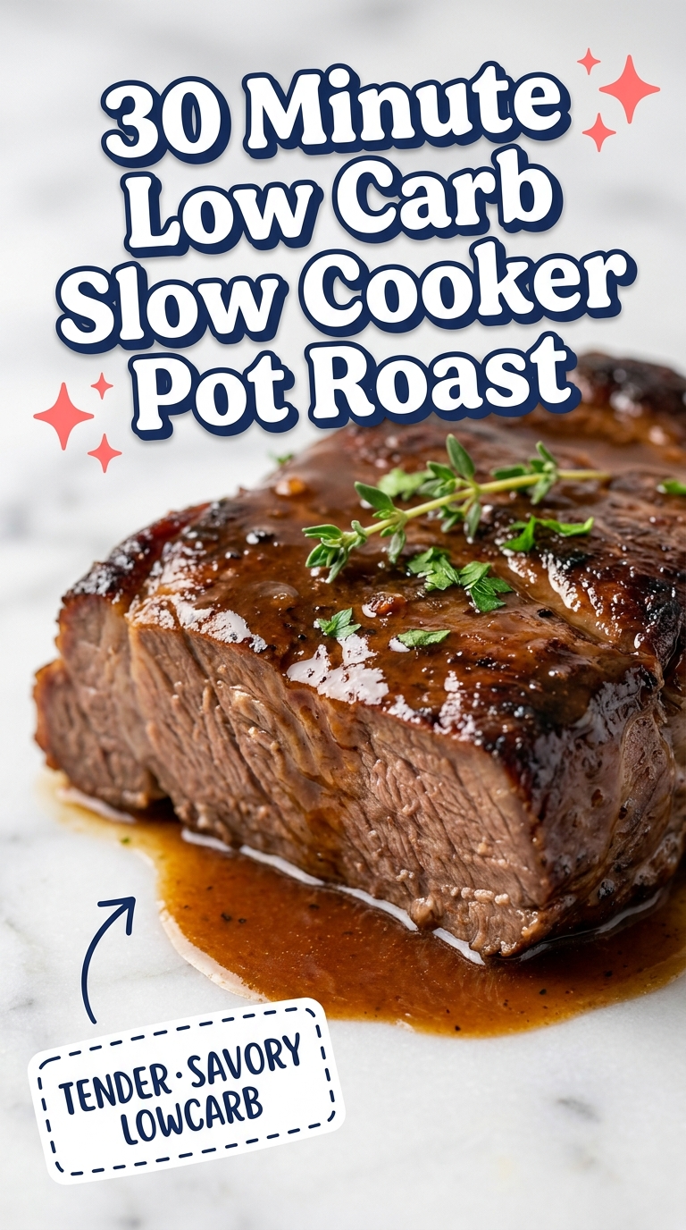 30 minute low carb slow cooker pot roast