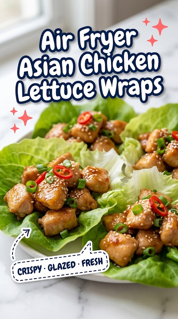air fryer chicken lettuce wraps