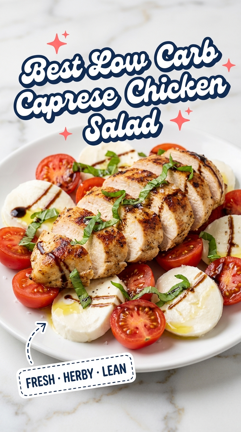 best low carb caprese chicken salad
