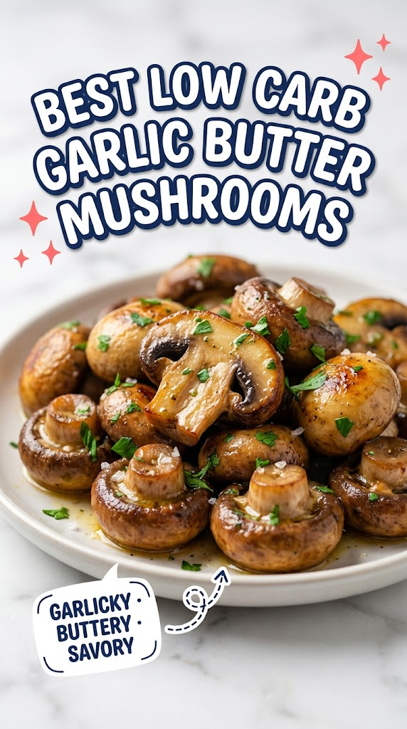 best low carb garlic butter mushrooms