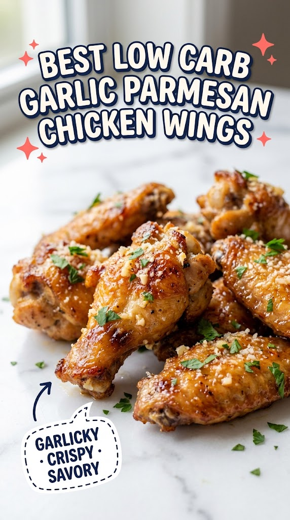 best low carb garlic parmesan chicken wings