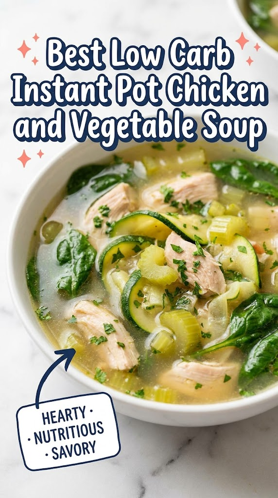 best low carb instant pot chicken vegetable soup