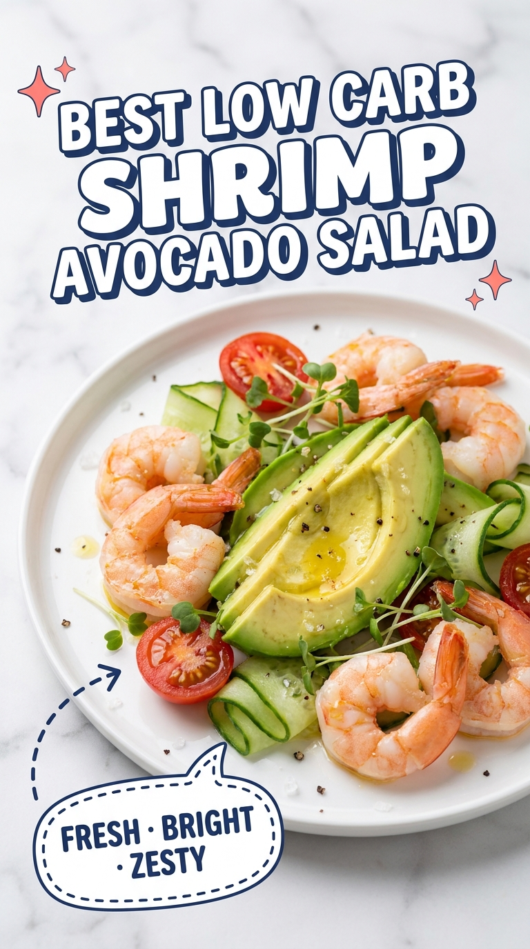 best low carb shrimp avocado salad