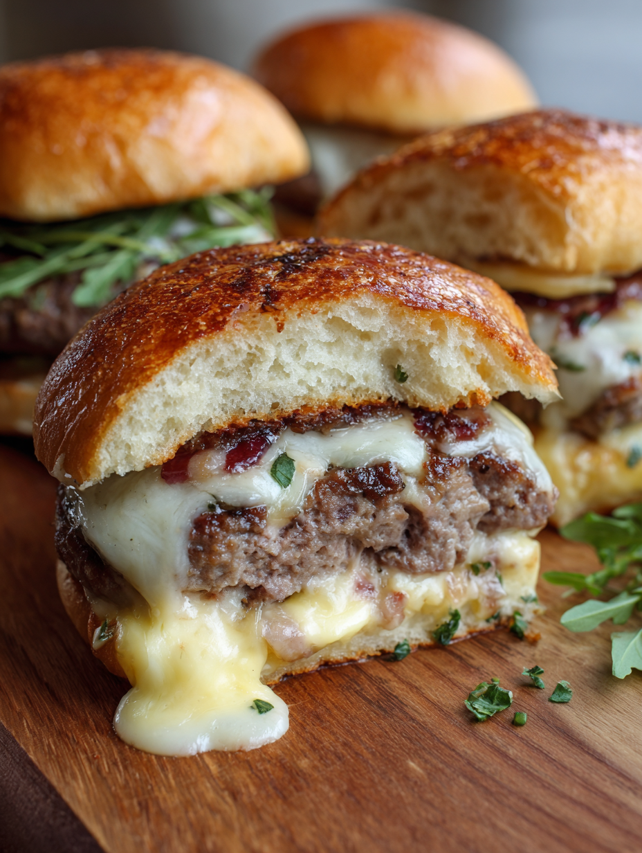 Cheese Stuffed Burgers