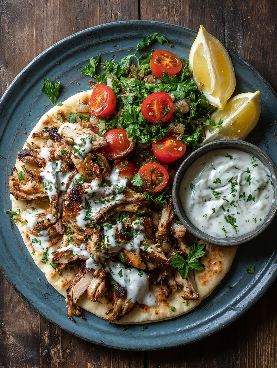 Chicken Shawarma with Garlic Sauce Recipe