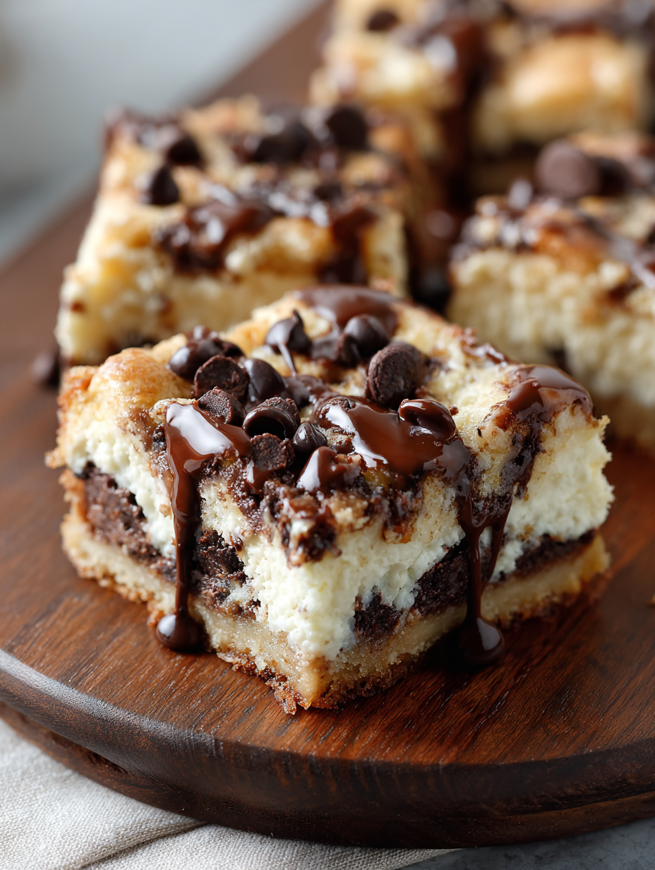 Chocolate Chip Cheesecake Bars