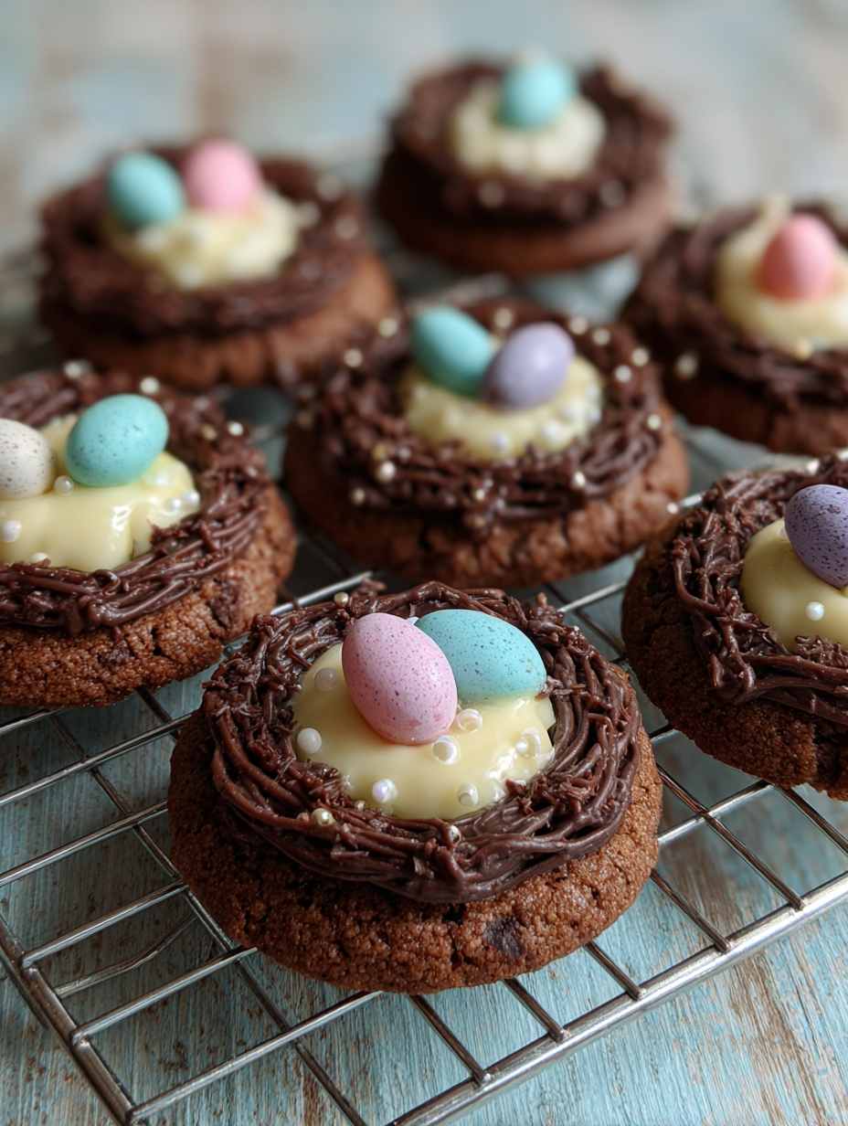 Chocolate Easter Nest Cookies Recipe