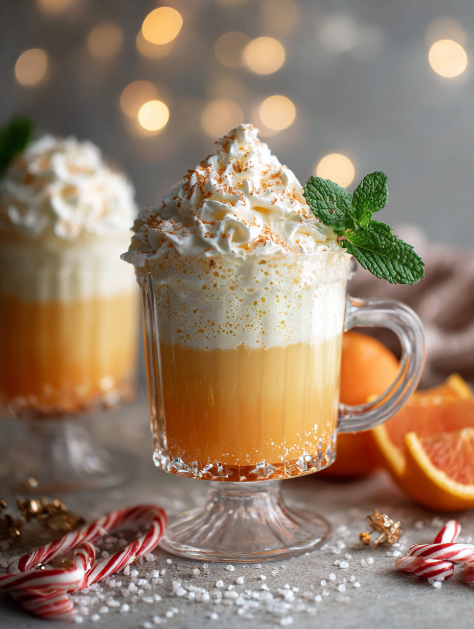 Christmas Mocktai Fizzy Orange Creamsicle