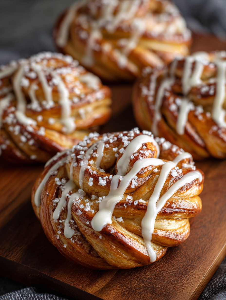 Cinnamon roll pretzels
