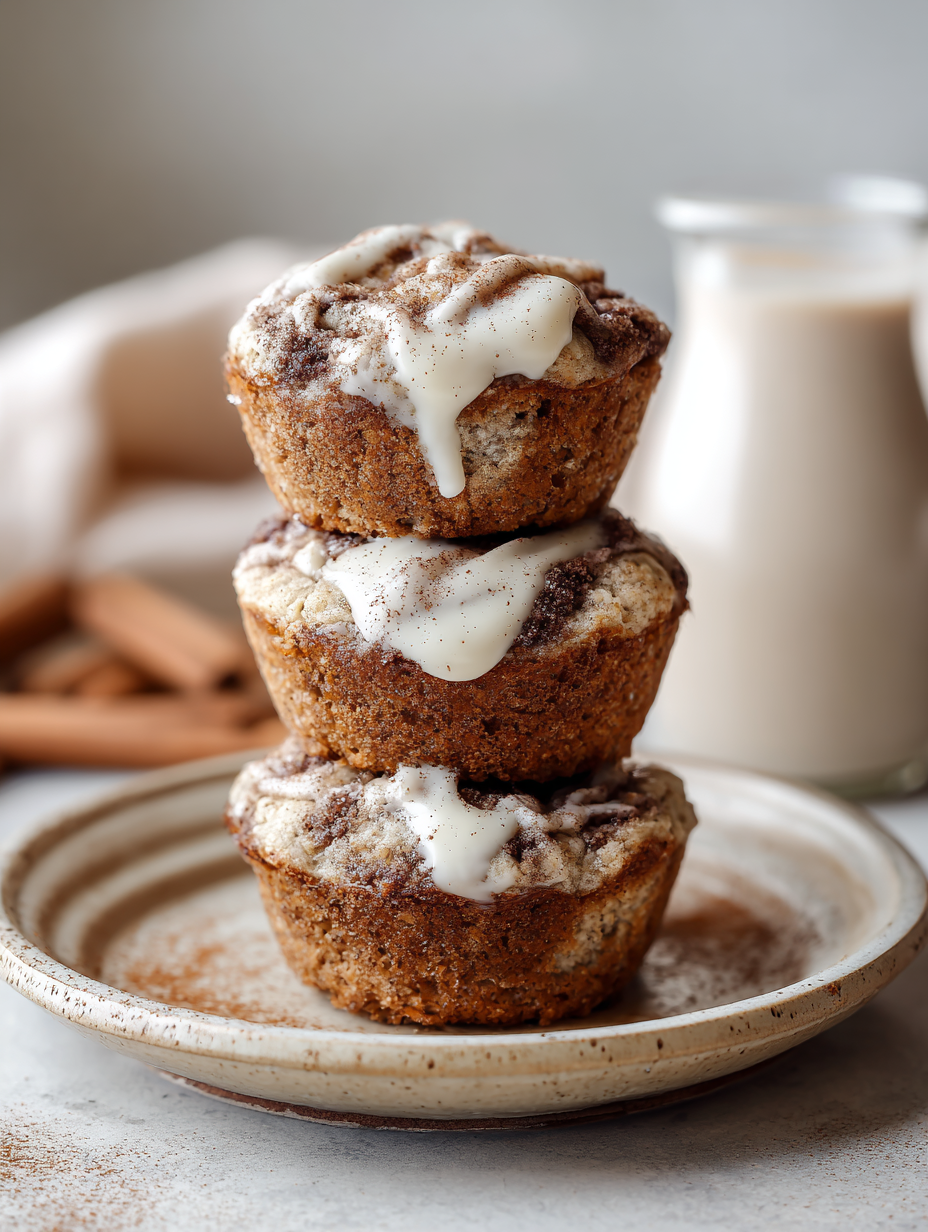 Cinnamon Roll Protein Muffins