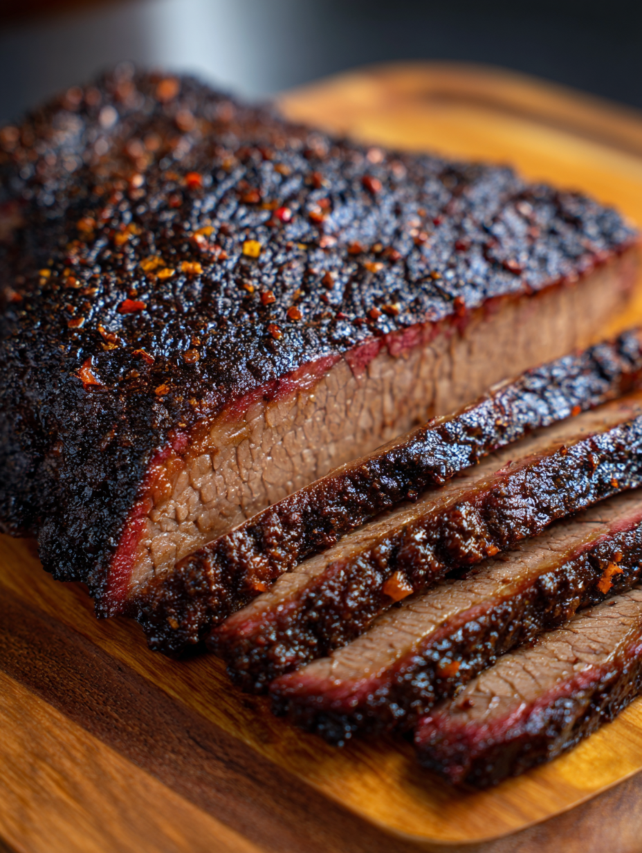 Coffee Rubbed Smoked Brisket Recipe