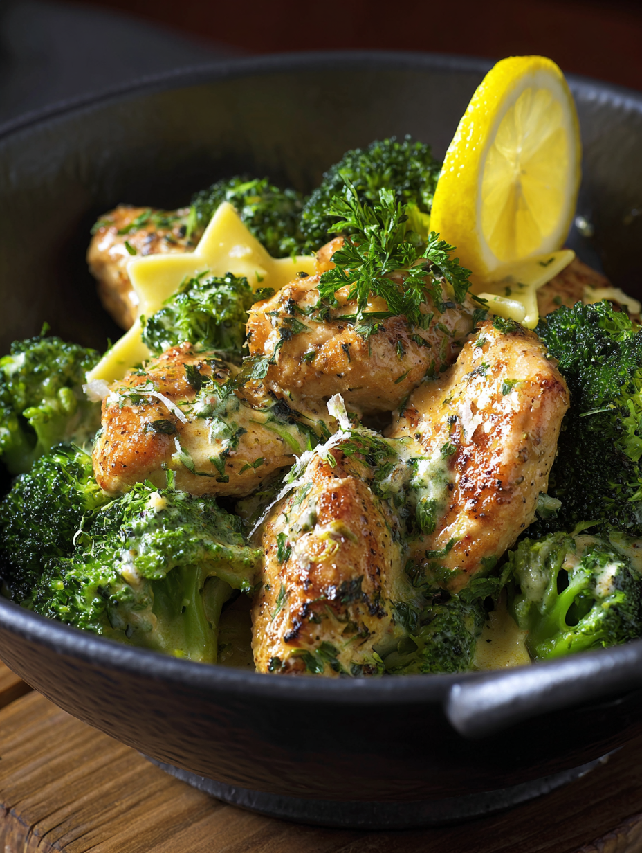 Cowboy Butter Lemon Bowtie Chicken with Broccoli Bliss