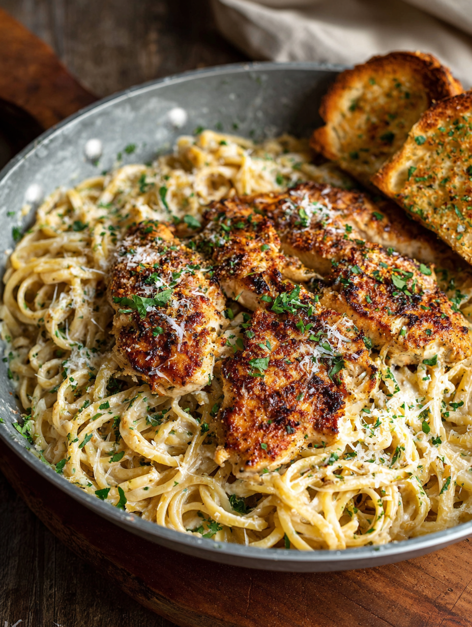Creamy Garlic Parmesan Chicken Pasta