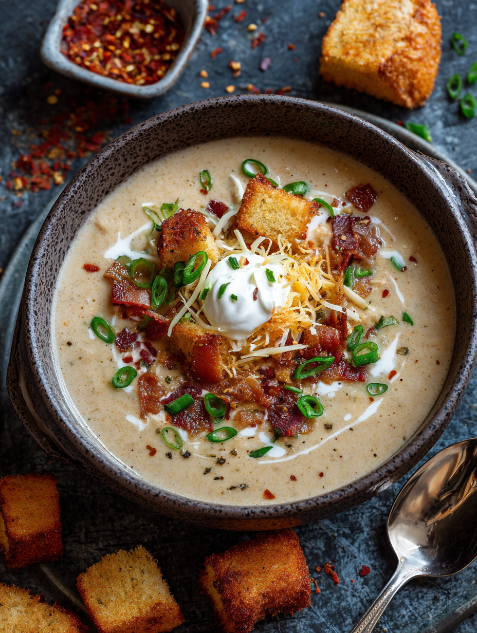 Creamy Jalapaeno Popper Soup