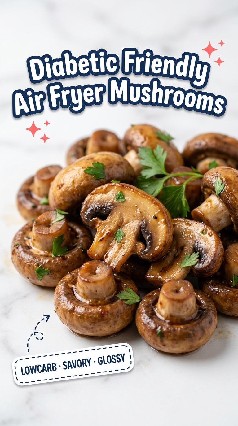 diabetic friendly air fryer mushrooms