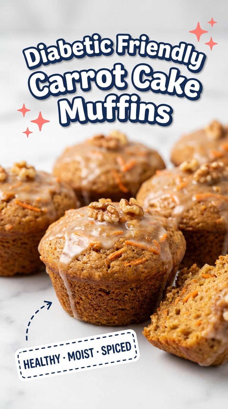 diabetic friendly carrot cake muffins