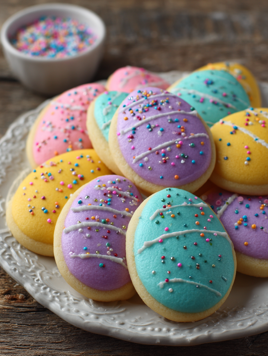 Easter Egg Sugar Cookies Recipe